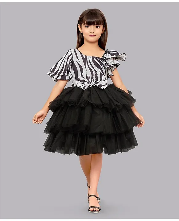 Girls Zebra Tulle Dresses