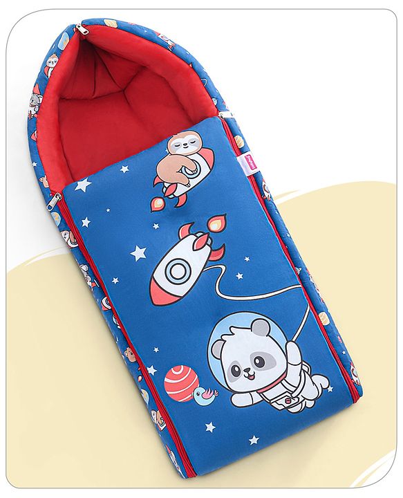 Babyhug Cotton Sleeping Bag Hot Air Balloon Print - Pink