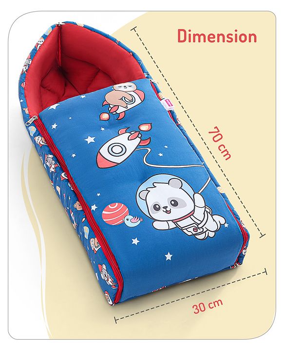 Babyhug Cotton Sleeping Bag Hot Air Balloon Print - Pink