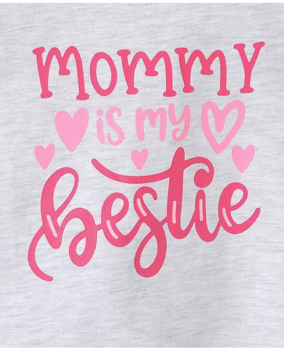 Babyhug Cotton Knit Full Sleeves Graphics Printed Sweatshirt - Grey Melange
