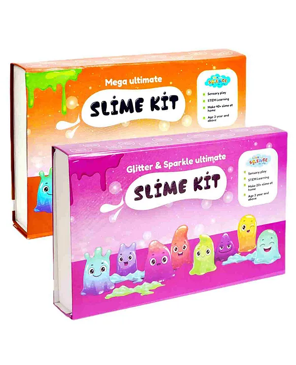 Link With Science 89 Pieces Ultimate Slime Making Kit Glitter and