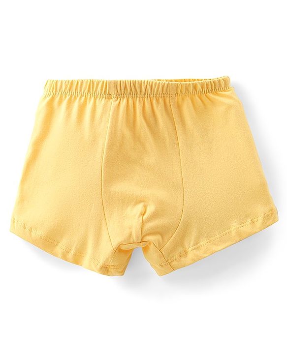 Babyhug 100% Cotton Trunk Striped & Frog Print Pack Of 3 - Yellow White & Green