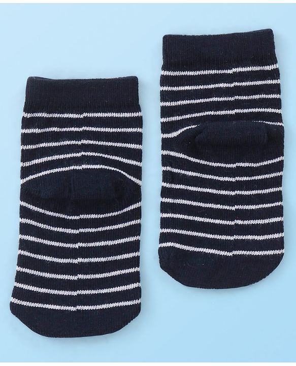 Cute Walk by Babyhug Cotton Knit Anti-Bacterial Ankle Length Dalmatians & Paw Design Socks Pack of 3 - Multicolour