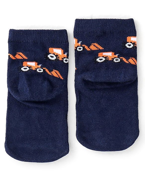 Cute Walk By Babyhug Non Terry Anti-Bacterial Ankle Length Socks Star Print Pack Of 3 - Multicolour