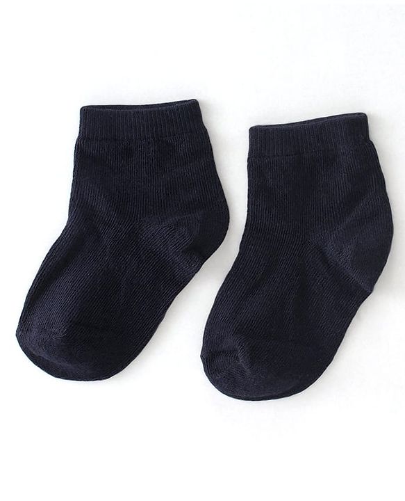 Cute Walk By Babyhug Anti Bacterial Ankle Length Socks Star Design Pack Of 3 - Black & Red
