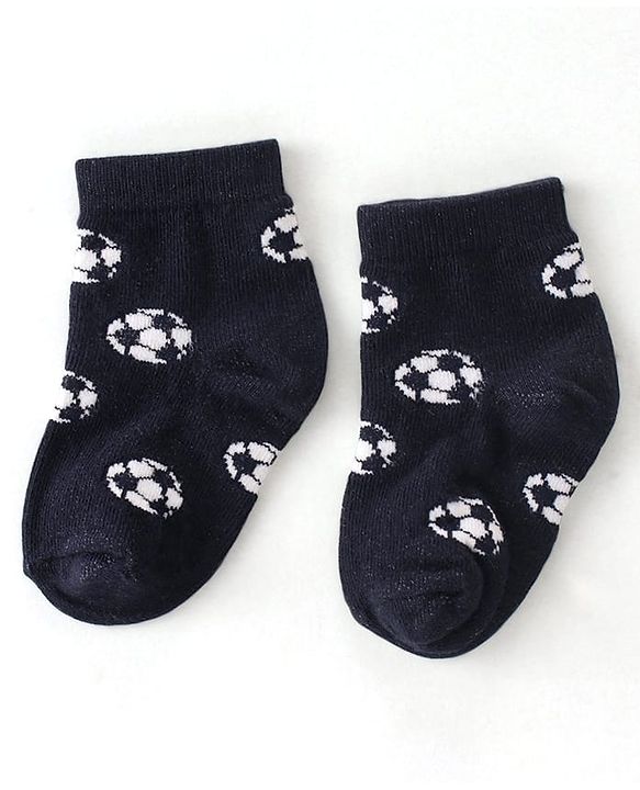 Cute Walk By Babyhug Anti Bacterial Ankle Length Socks Star Design Pack Of 3 - Black & Red