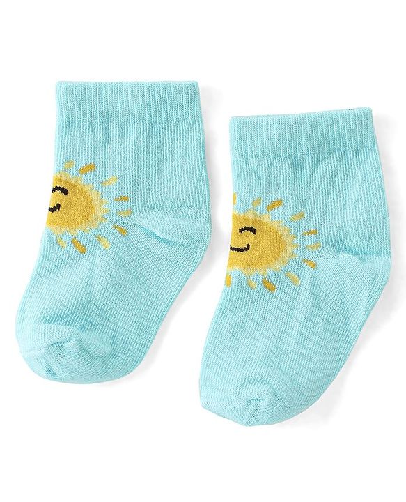 Cute Walk by Babyhug Cotton Ankle Length Anti-Bacterial Socks Stripes Design Pack of 5 - Multicolour