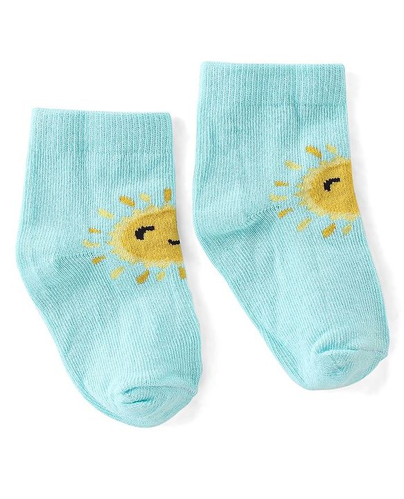 Cute Walk by Babyhug Cotton Ankle Length Anti-Bacterial Socks Stripes Design Pack of 5 - Multicolour