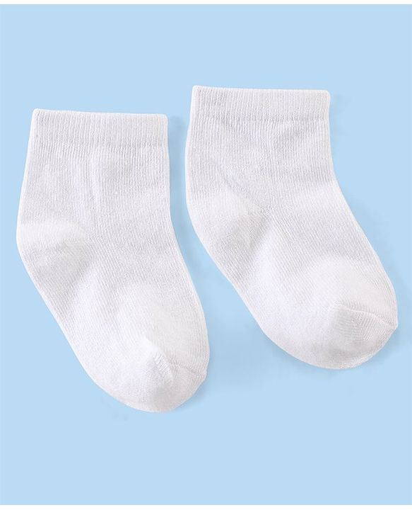 Cute Walk by Babyhug Cotton Ankle Length Anti-Bacterial Socks Stripes Design Pack of 5 - Multicolour