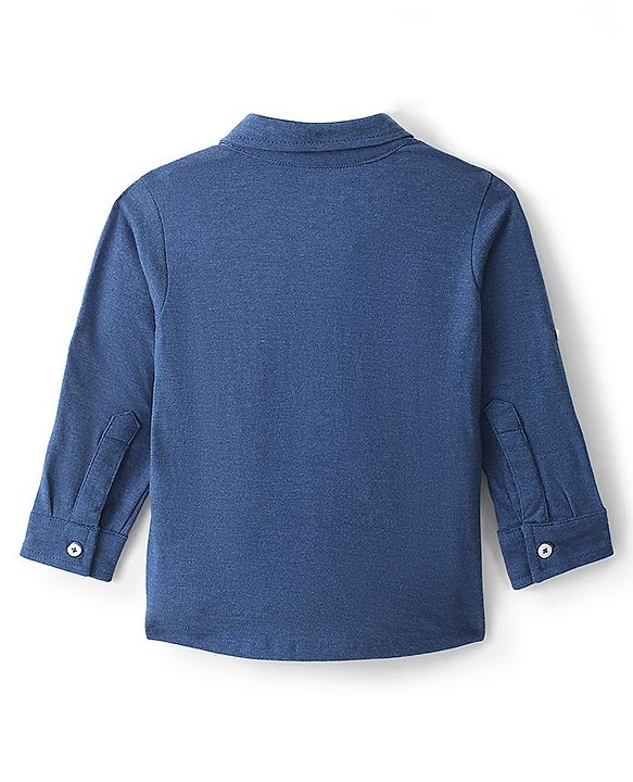 Babyhug Cotton Knit Full Sleeves Paw Patrol Printed Shirt - Navy