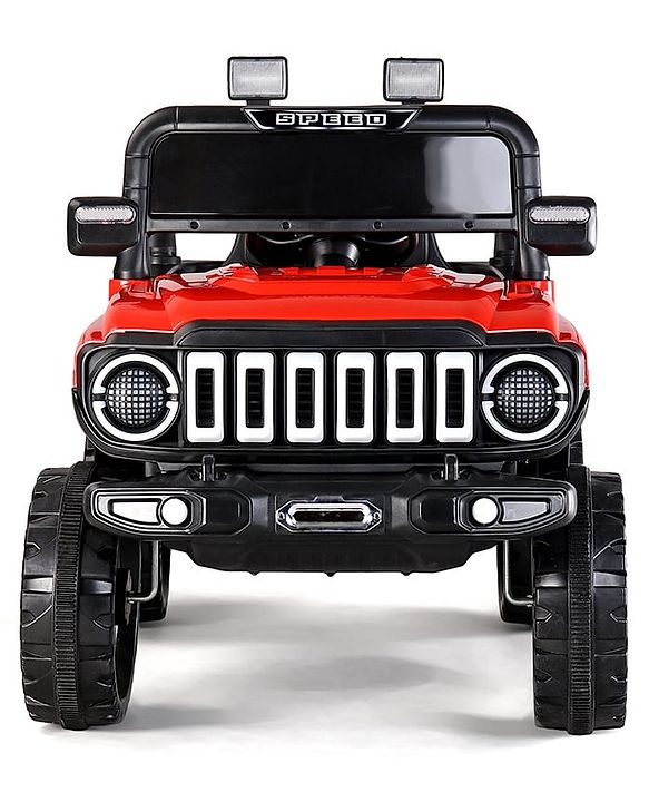 Babyhug Battery Operated Ride On Jeep with Remote Control - Red