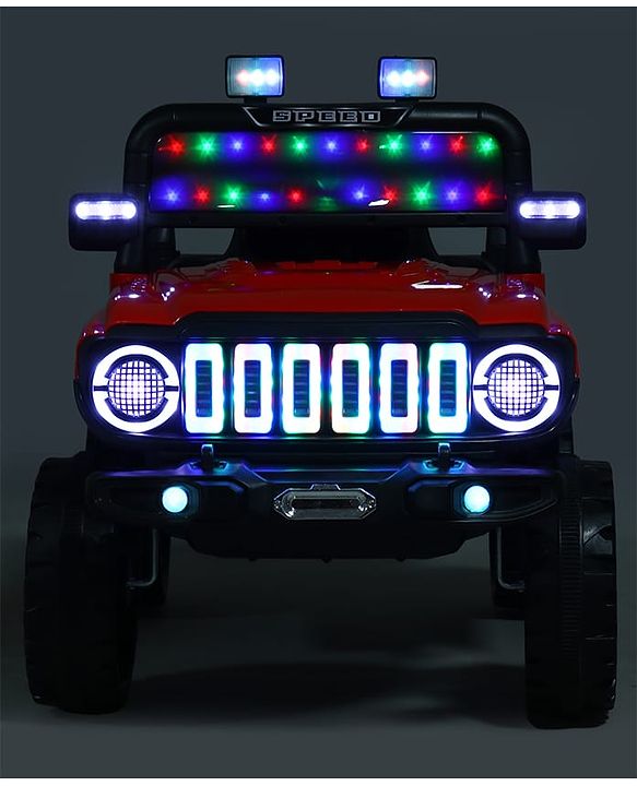 Babyhug Battery Operated Ride On Jeep with Remote Control - Red