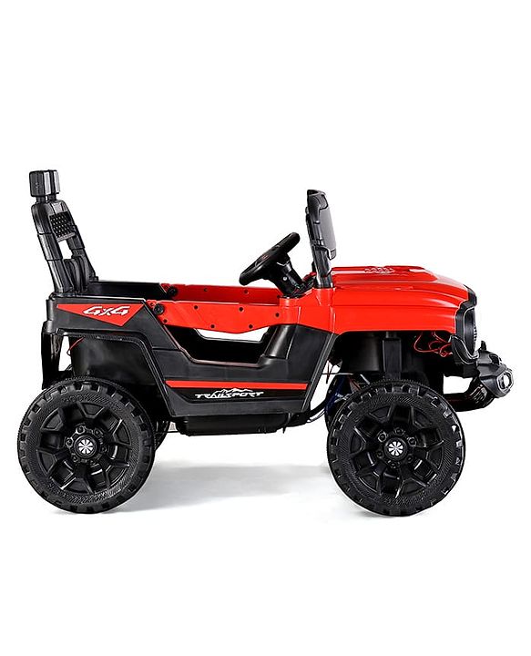 Babyhug Battery Operated Ride On Jeep with Remote Control - Red