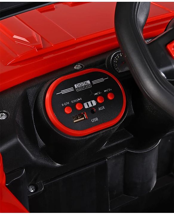 Babyhug Battery Operated Ride On Jeep with Remote Control - Red