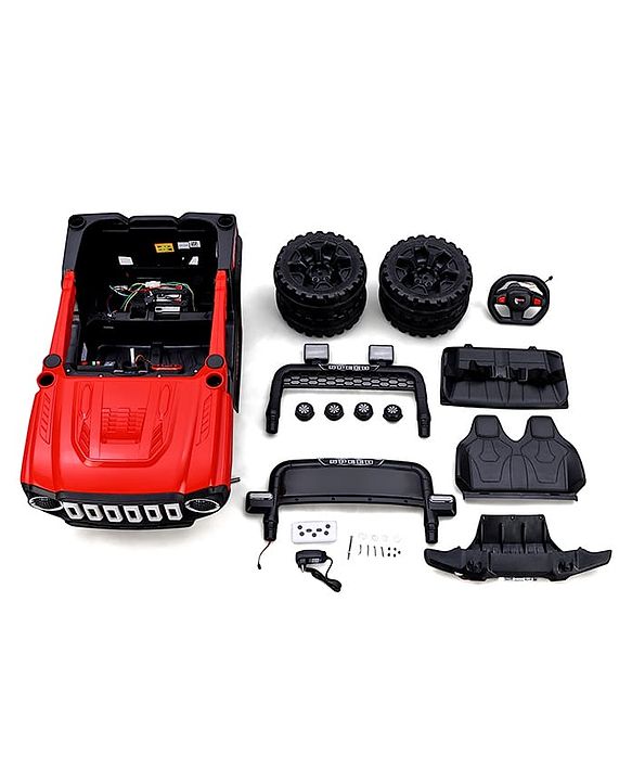 Babyhug Battery Operated Ride On Jeep with Remote Control - Red
