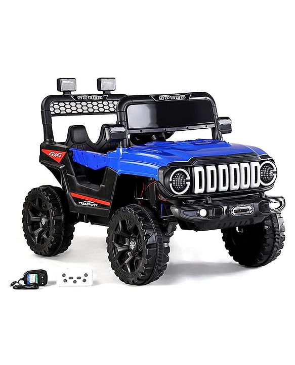 Babyhug Battery Operated Ride On Jeep with Remote Control - Blue