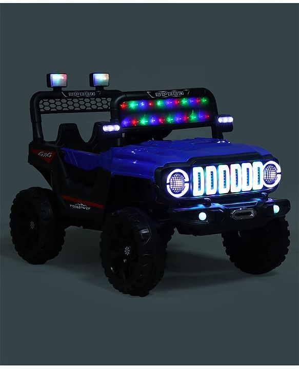 Babyhug Battery Operated Ride On Jeep with Remote Control - Blue