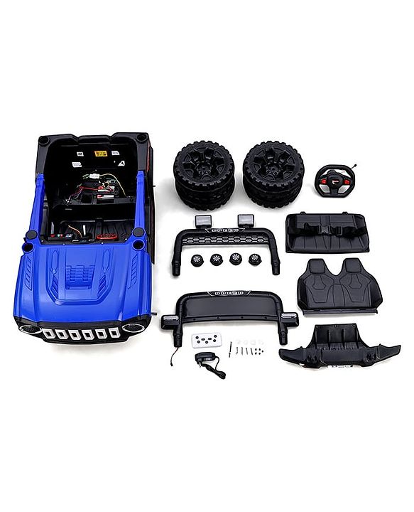 Babyhug Battery Operated Ride On Jeep with Remote Control - Blue