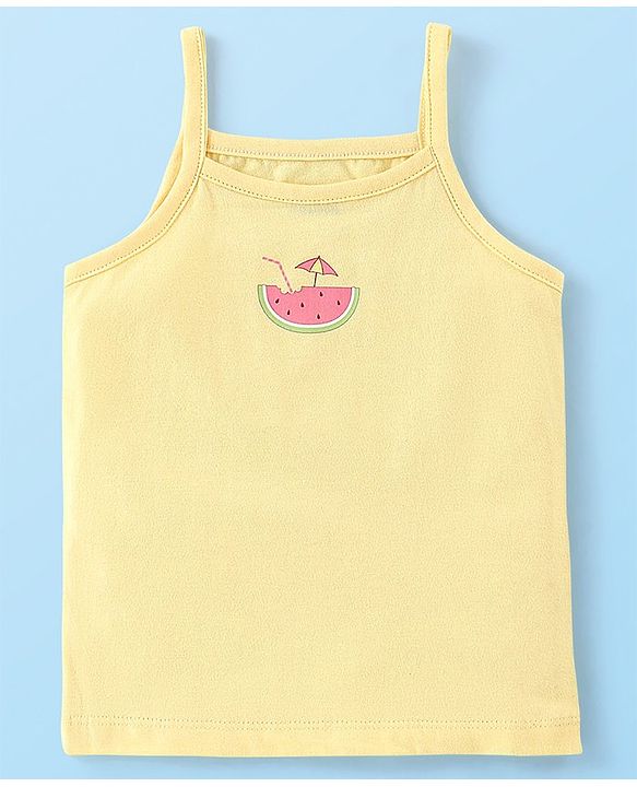 Babyhug 100% Cotton Slips Beach Theme Pack of 3 - Blue Yellow & Pink