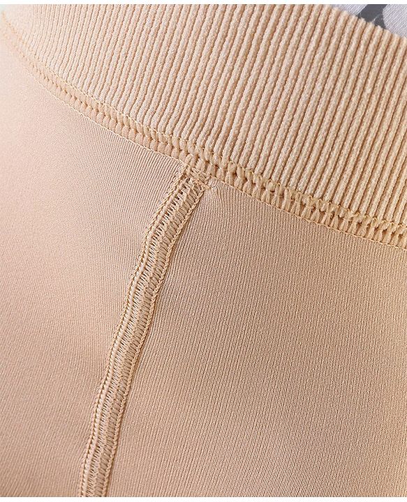 Babyhug Knitted Solid Color Fleece and Woollen Footed Legging - Beige