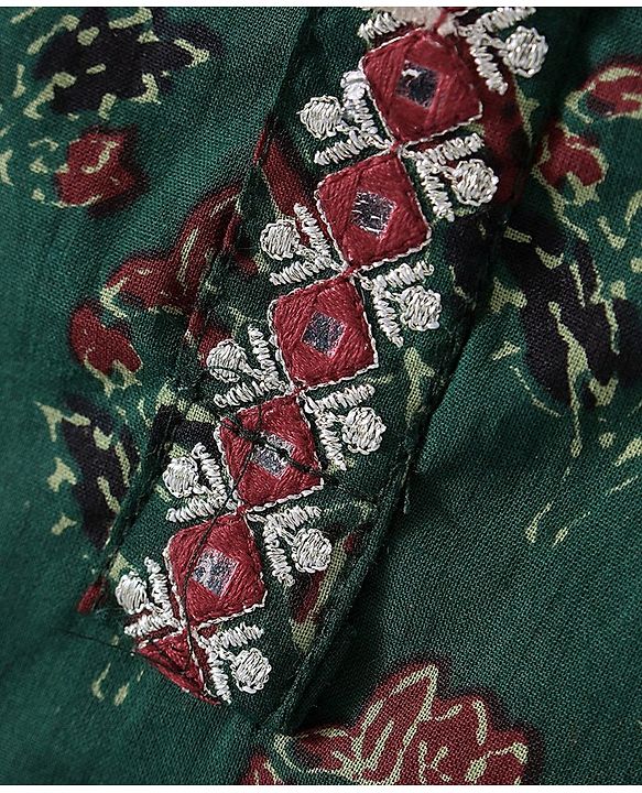 BABYHUG BOYS COTTON PRINTED DHOTI KURTA SET 3-4Y GREEN