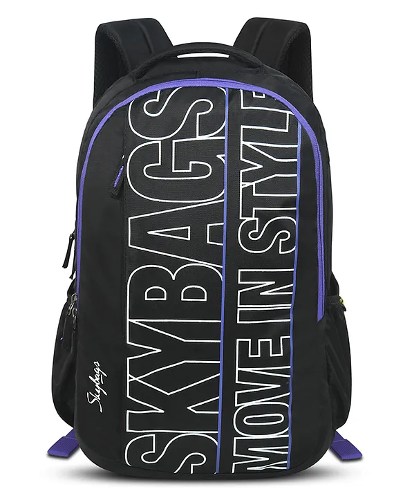 Skybags New Neon 22-06 School Backpack Black - MYBAGSTORE.IN