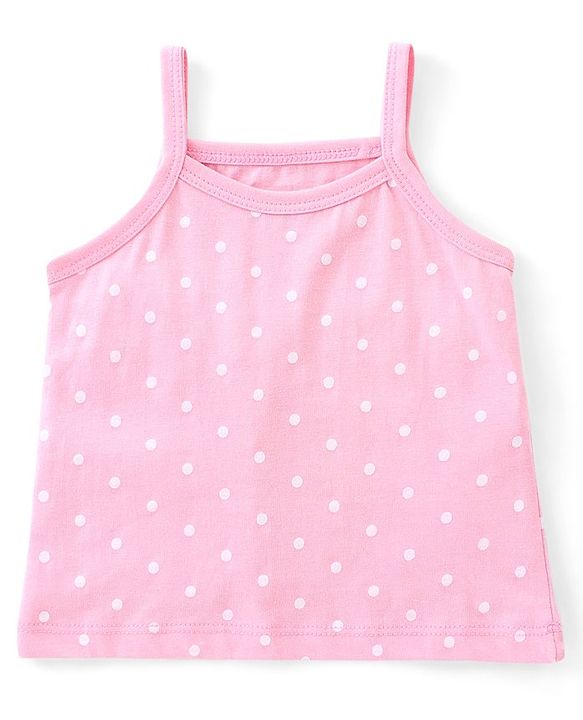 Babyhug 100% Cotton Knit Sleeveless Slips Pack of 3  Bear Print - Multicolour