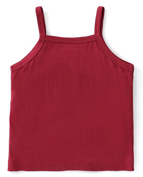 Babyhug 100% Cotton Knit Sleeveless Slips Pack of 3  Bear Print - Multicolour