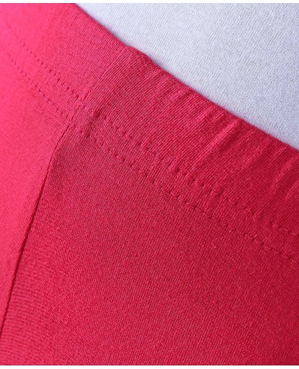 Babyhug Cotton Lycra Full Length Leggings Solid Colour - Fushia