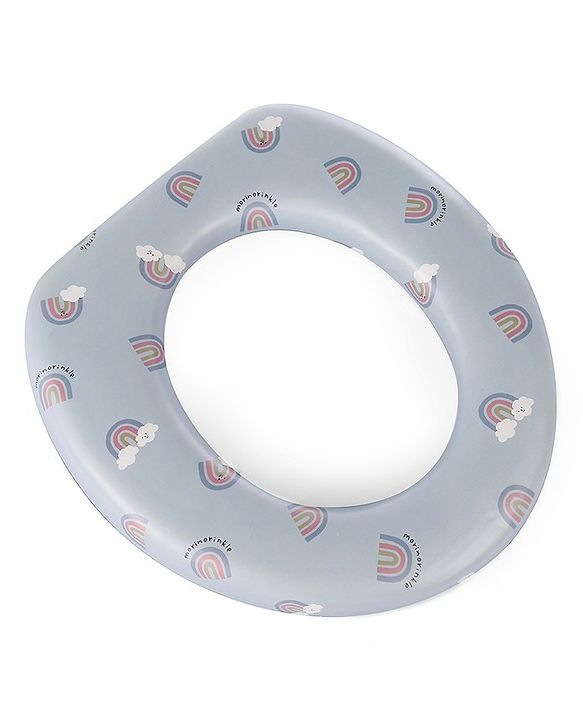 Babyhug Soft Cushioned Baby Potty Seat Rainbow Print- Green & Blue