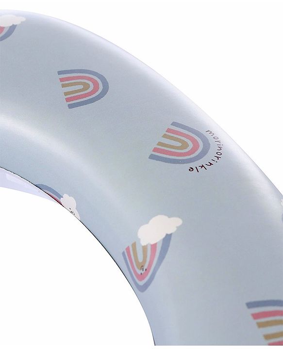 Babyhug Soft Cushioned Baby Potty Seat Rainbow Print- Green & Blue