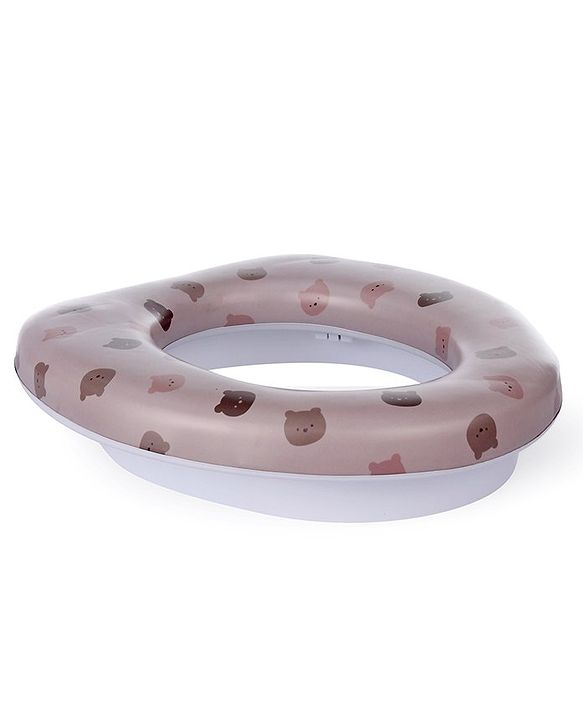 Babyhug Soft Cushioned Baby Potty Seat Panda Print - Coffee