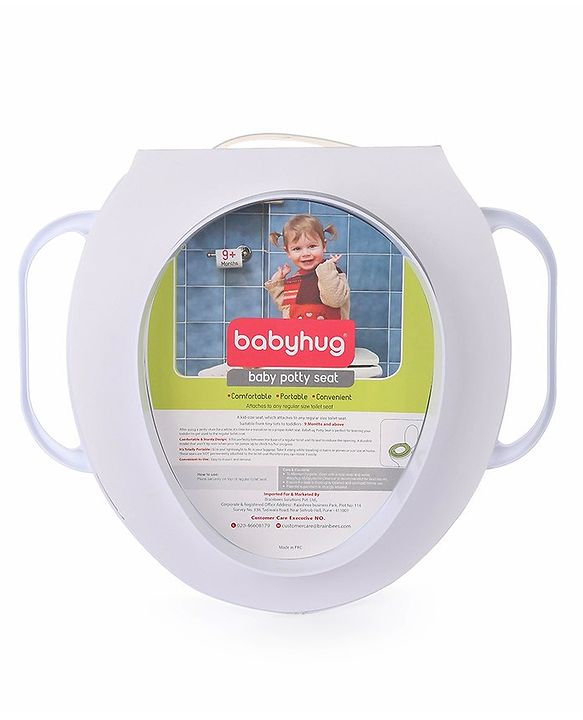 Babyhug Soft Potty Seat With Handle Strawberry Print - Light Pink
