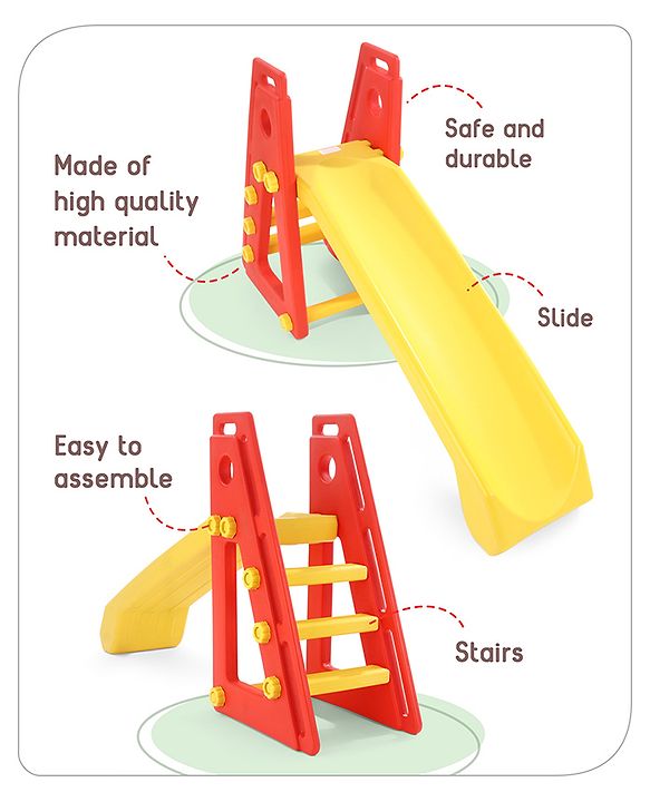 Babyhug Kid's Slide - Red & Yellow