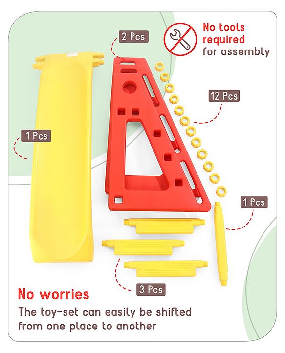 Babyhug Kid's Slide - Red & Yellow