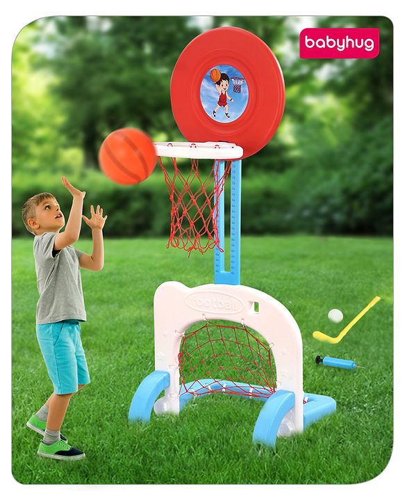 Babyhug 3-In-1 Multi-Activity Playset - Red/White