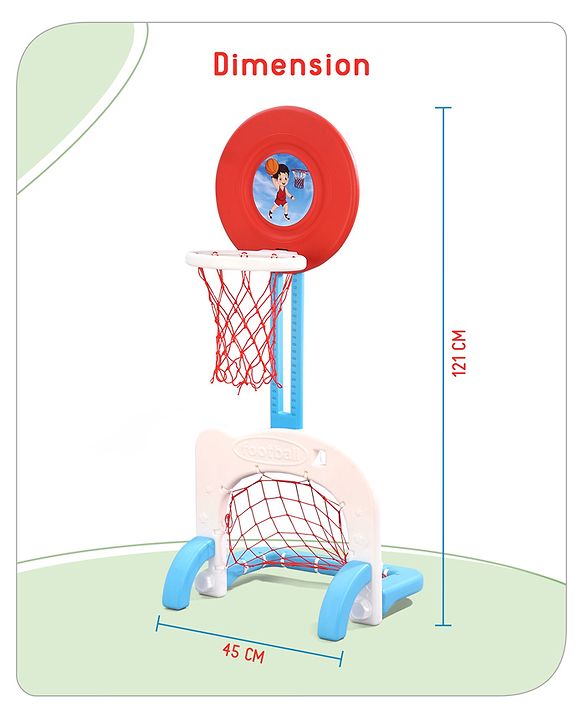 Babyhug 3-In-1 Multi-Activity Playset - Red/White