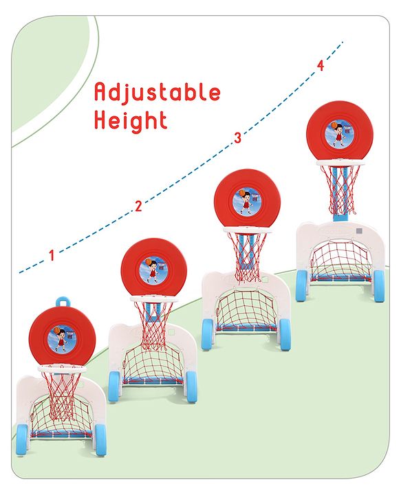 Babyhug 3-In-1 Multi-Activity Playset - Red/White