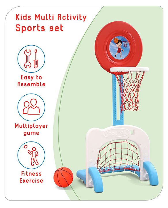 Babyhug 3-In-1 Multi-Activity Playset - Red/White