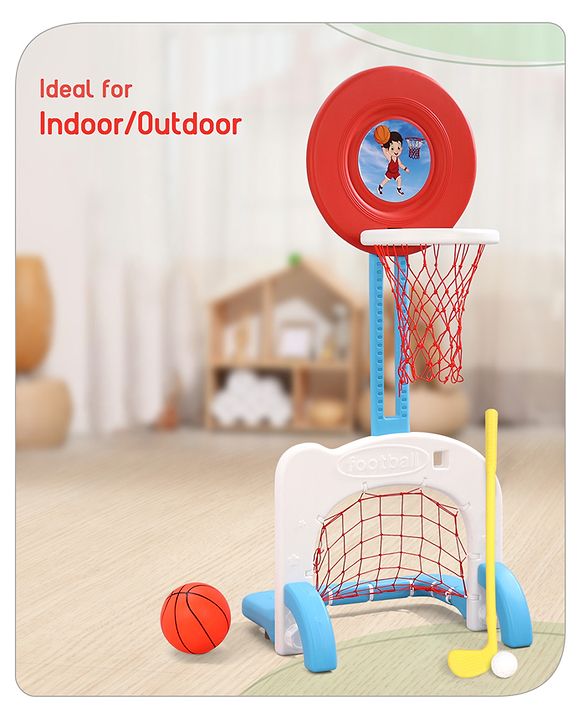 Babyhug 3-In-1 Multi-Activity Playset - Red/White