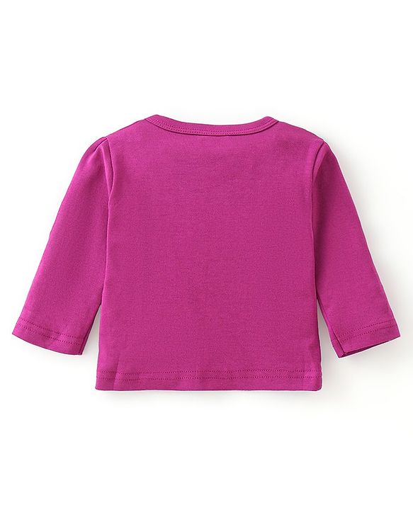 Babyhug 100% Cotton Interlock Knit Full Sleeves Vest Deer Print - Multicolor
