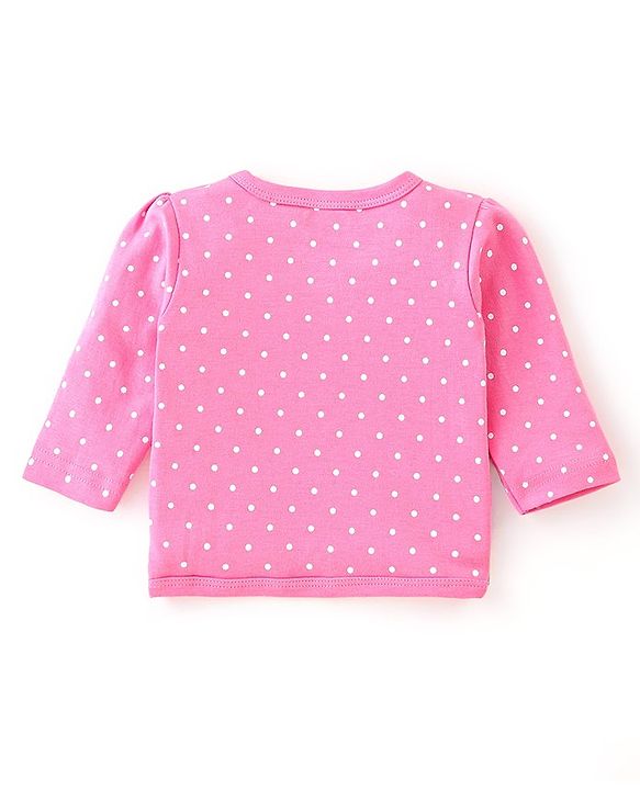 Babyhug 100% Cotton Interlock Knit Full Sleeves Vest Deer Print - Multicolor