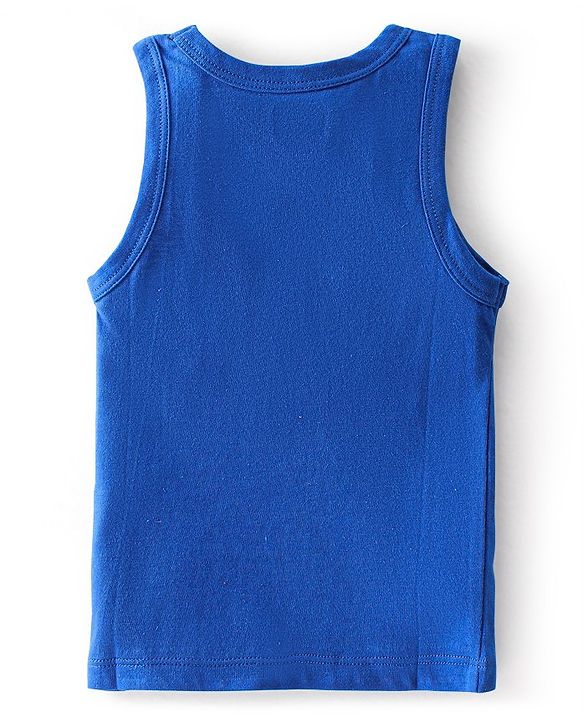 Babyhug 100% Cotton Sleeveless Sando Striped Pack of 2 - Blue