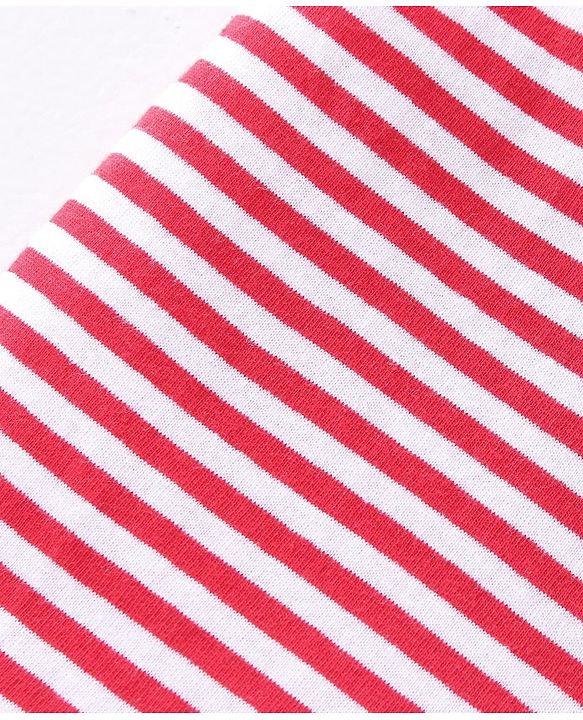 Babyhug 100% Cotton Knit Sleeveless Stripes  Sando Pack of 2 - Red