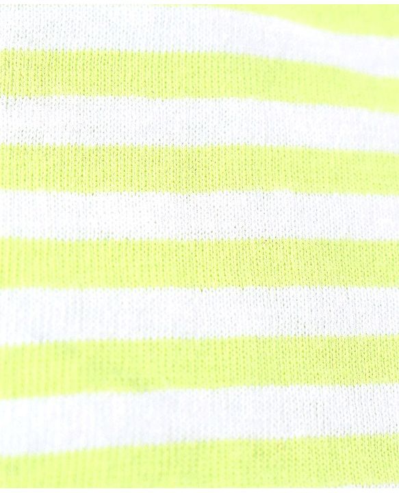 Babyhug 100% Cotton Sleeveless Solid & Striped Sando Pack of 2 - Lime Green