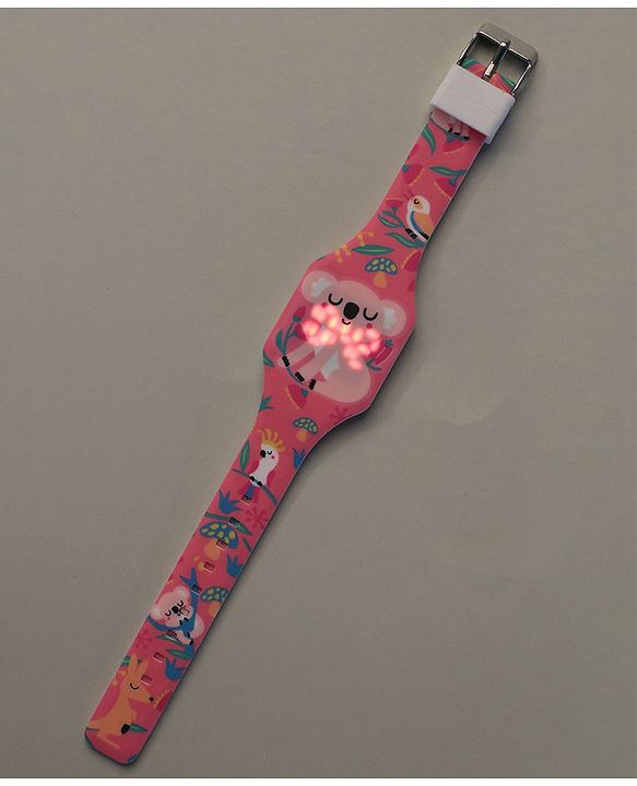 Babyhug Digital Watch Free Size Unisex - Dark Pink