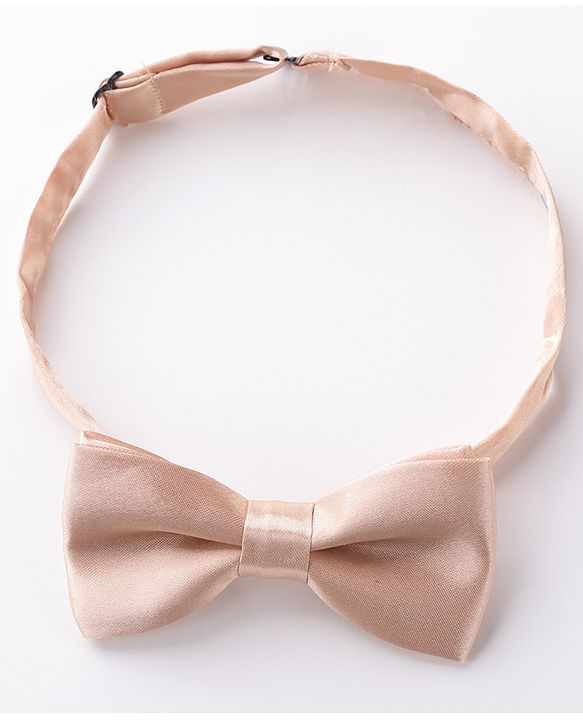 Babyhug Bow & Suspender Set Striped - Beige