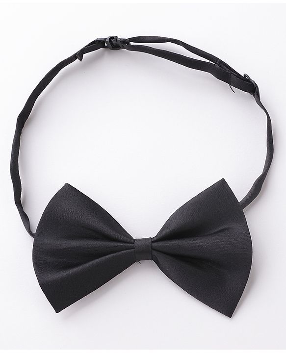 Babyhug Bow & Suspender Set Polka Dot Print - Black