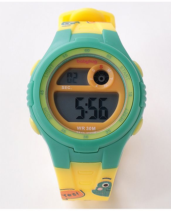 Babyhug Digital Watch Free Size - Yellow
