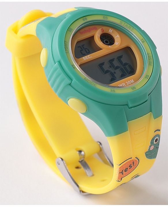 Babyhug Digital Watch Free Size - Yellow